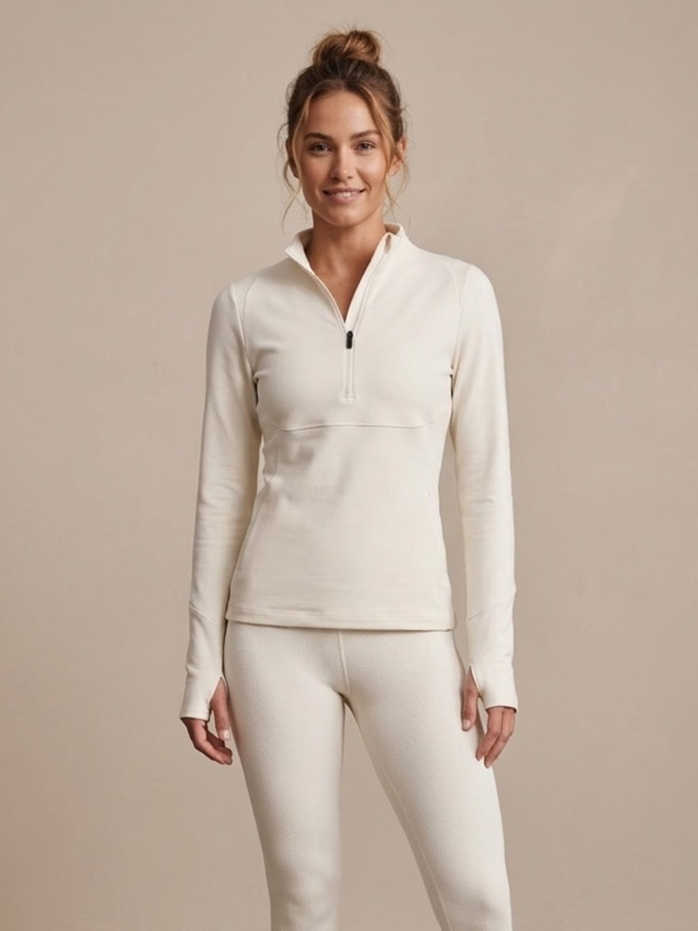 Varley Marvale Half-Zip Midlayer XS Jacket -Ivory